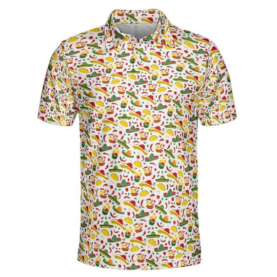 Discover Cinco De Mayo Taco Fiesta Polo Shirt, Golf Shirt Moisture Wicking