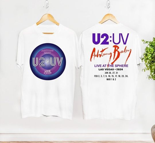 Discover U2 UV Achtung Baby Live At Sphere Tour 2024 Shirt