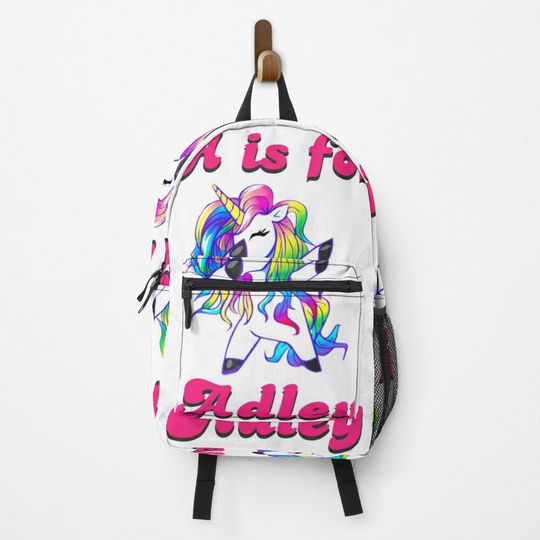 Discover A For Adley Backpack, Unicorn Backpack
