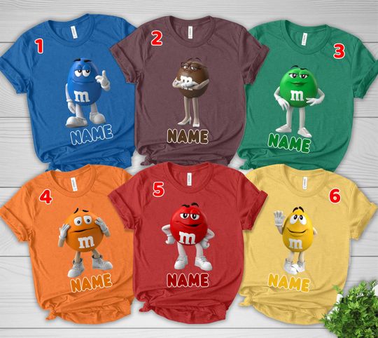 Discover Fun M&M Costume Shirt for Halloween | Matching Family Outfits