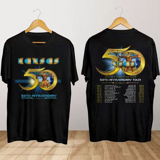 Discover Kansas Music Band 50th Anniversary Tour 2024 T Shirt