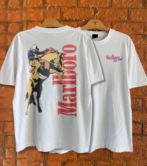 Discover Vintage Marlboro Cowboy Wild West Shirt, Country Music Shirt