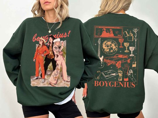 Discover Vintage Boygenius Merch, Boygenius Band 2024 Tour Sweatshirt