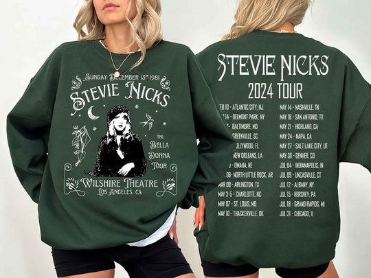 Discover Stevie Nicks Tour 2024 Shirt, Fleetwood Mac Band Tour Sweatshirt