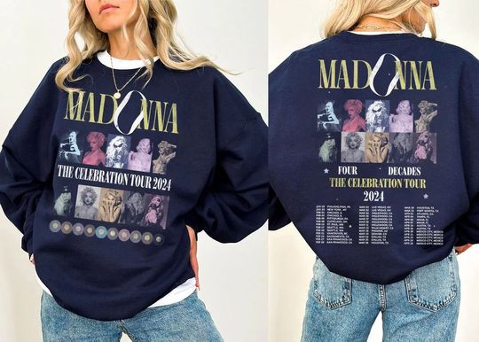 Discover Madonna The Celebration Music Tour 2024 Sweatshirt
