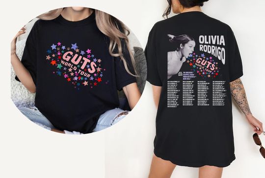 Discover Olivia Rodrigo Guts World Tour Tshirt