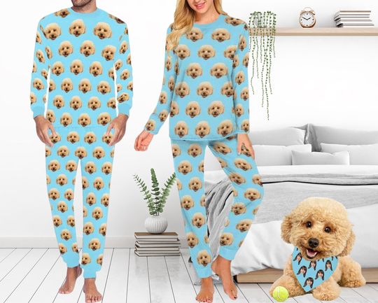 Discover Custom Pet Dogs Cats Pajamas, Personalized Photo Pajamas, Christmas Pajamas Family