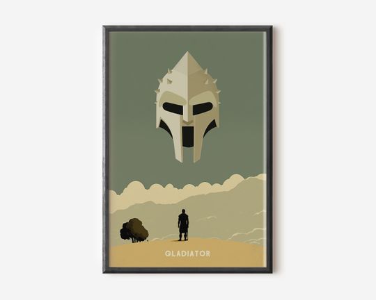 Discover Gladiator Poster, Digital Download, Minimal Movie Poster