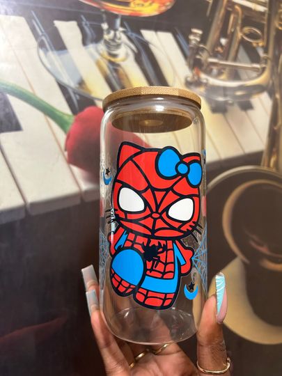 Discover Spider Kitty Frosted Tumblers