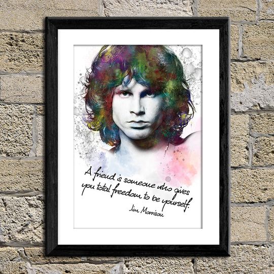 Discover A friend is someone who gives  you total freedom Music Rock Band Poster