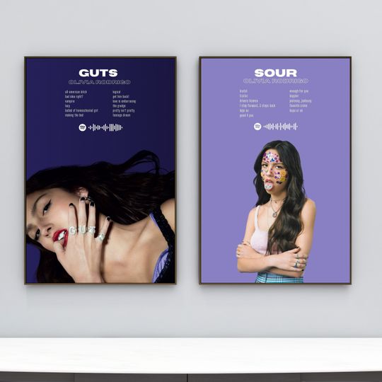 Discover Olivia Rodrigo Poster from Sour and Guts World Tour