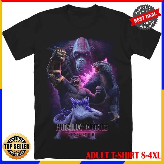 Discover god zilla X KONG: THE NEW EMPIRE T-SHIRT New Black Unisex T-Shirt