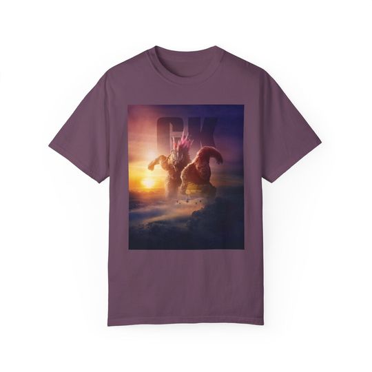Discover god zilla X Kong the New Empire movie Unisex Garment-Dyed T-shirt