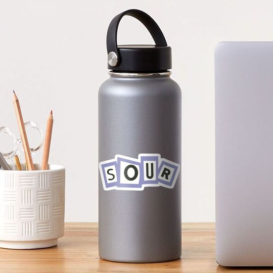 Discover Sour Album Letter Tiles Sticker