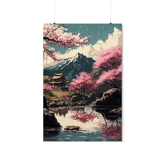 Discover Japanese Wall Art Premium Matte Vertical Poster