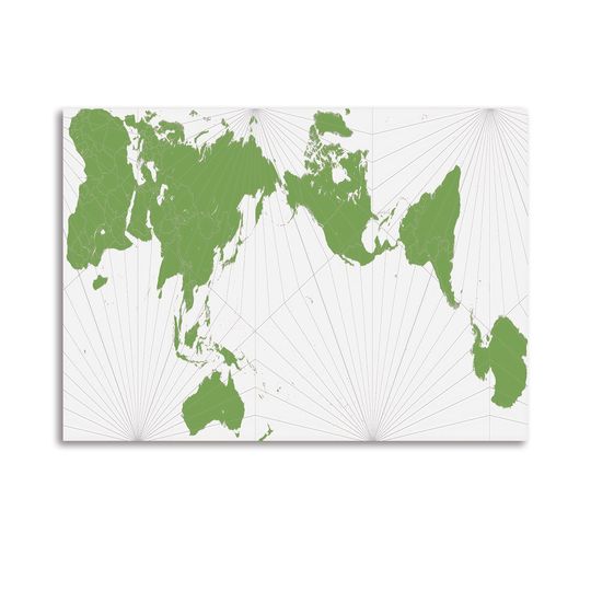 Discover Authagraph World Map Premium Matte Vertical Poster