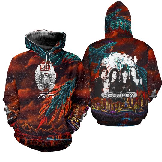 Discover Journey Freedom World Tour 2023 Band Music 3D Hoodie