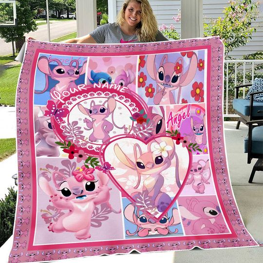 Discover Personalized Angel Fleece Blanket