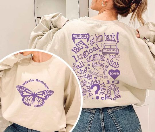 Discover Guts Olivia Track List Shirt, Guts Sweatshirt, Olivia Rodrigo Album Sweatshirt