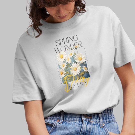 Discover Cool Daisy Design High Quality Printing T-Shirt