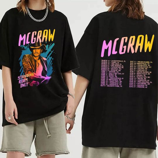 Discover Tim McGraw 2024 Tour Shirt, Tim McGraw Shirt, Standing Room Only Tour Shirt