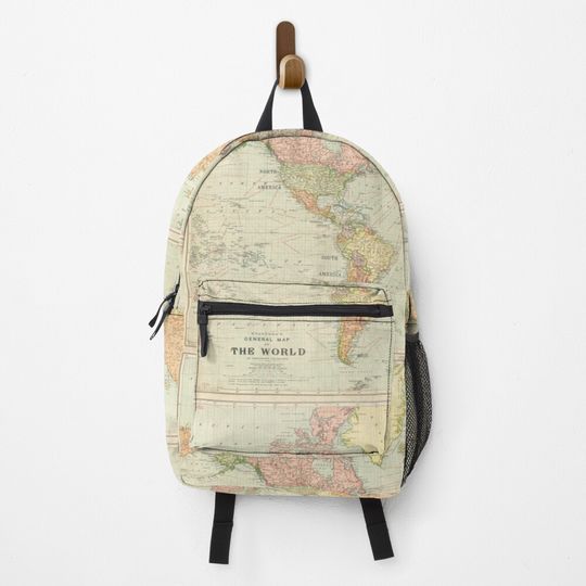Discover Vintage Colorful Historical World Map Backpack