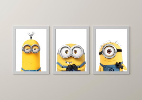 Discover Minions Wall Decor | Minions Gift | Playroom Decor | Despicable Me