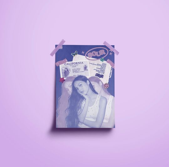 Discover SOUR Olivia Rodrigo Music Poster