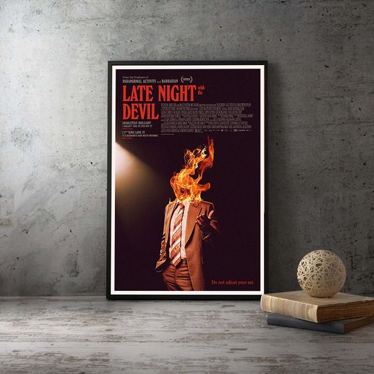 Discover Late Night with the Devil  Movie Poster,Film Print, Wall Art Decor