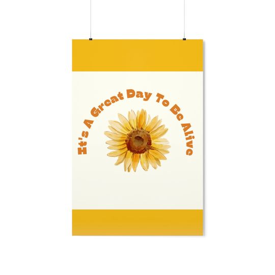 Discover Sunflower Premium Matte Vertical Poster