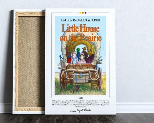 Discover Little House on the Prairie Book Cover Poster | Laura Ingalls Wilder Poster