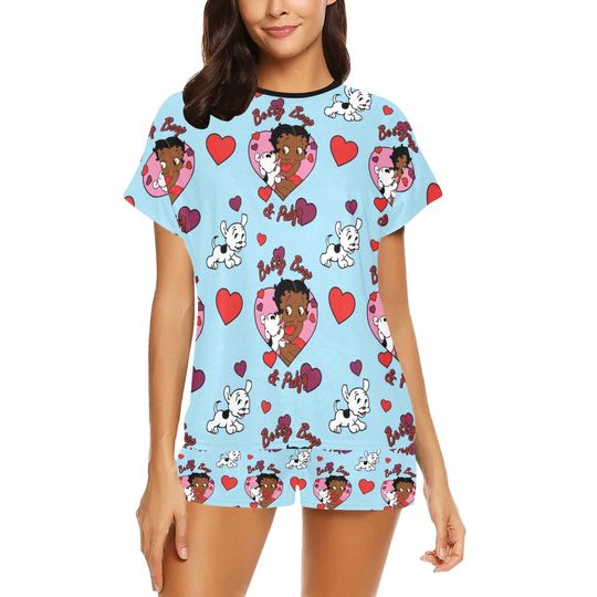 Discover Cute African BETTY BOOP PAJAMA - Black Betty Boop Pajamas - Tshirt & Shorts