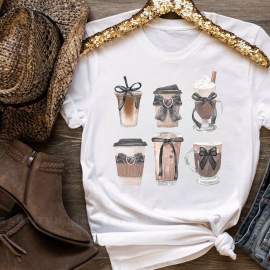 Discover Coquette Coffee Lovers T-Shirt