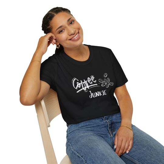 Discover Coffee Junkie Java Coffee Bean T-Shirt