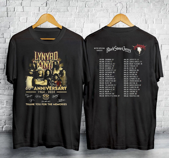 Discover Lynyrd Skynyrd ZZ Top Tour 2024 T-Shirt Unisex