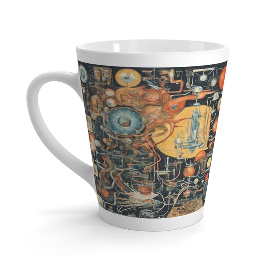 Discover Latte Mug Unique Gifts Printed Hot Chocolate Latte mug