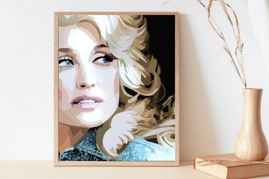 Discover Dolly Parton | Young | Jolene | Country Album Cover Art Poster