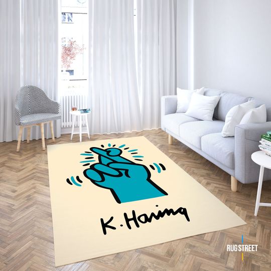 Discover KH Fingers, Home Decor, Iconic Crossed Fingers, Cool Rug, Kids Room Rug