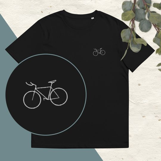 Discover Bike embroidered t-shirt  t-shirt