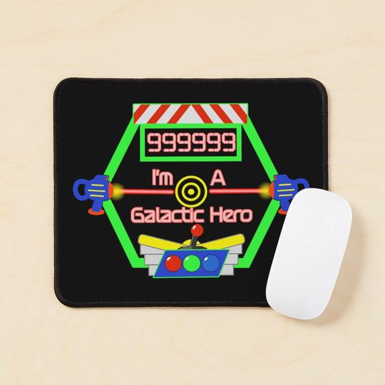 Discover Galactic Hero High Score Theme Park Ride Mouse Pad
