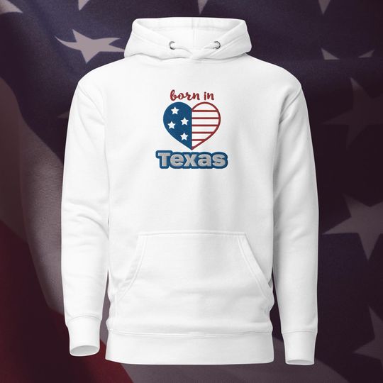 Discover Embroidered Born State Name Hoodies  | USA States Hoodies