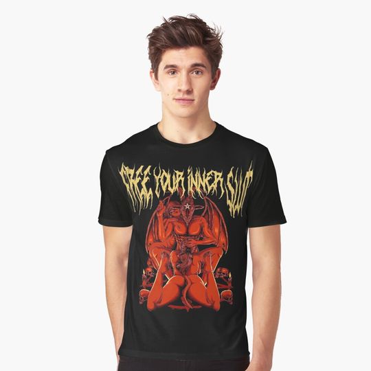 Discover Satan And Girl 3D T-Shirt