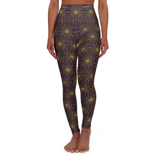 Discover Sacred Geometry Fractal High Waist Yoga Leggings