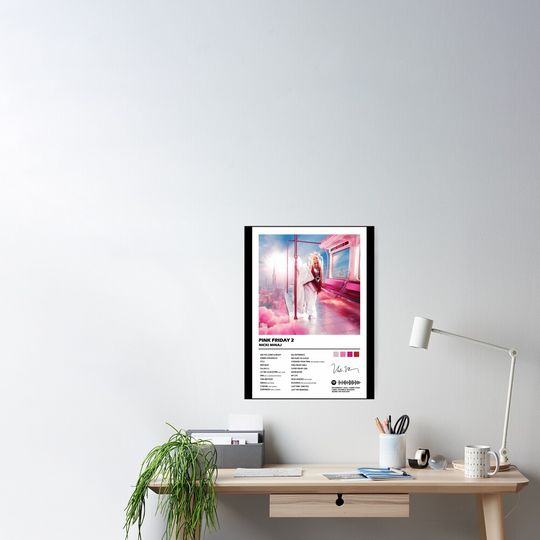 Discover Nicki Minaj Pink Friday 2 Album Cover Art Poster