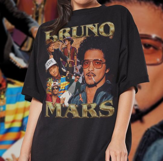 Discover Bruno Mars Shirt, Gift For Fan Tees, Music Tour 2024 Bruno Mars