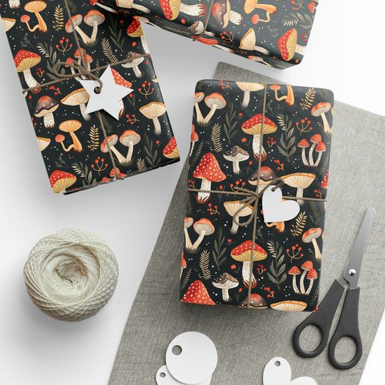 Discover Charming Mushroom Cottagecore Wrapping Paper