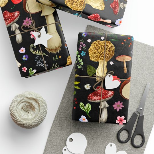 Discover Cottagecore Mushroom Wrapping Paper