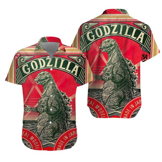 Discover Toho god zilla Vacation Hawaiian Shirt