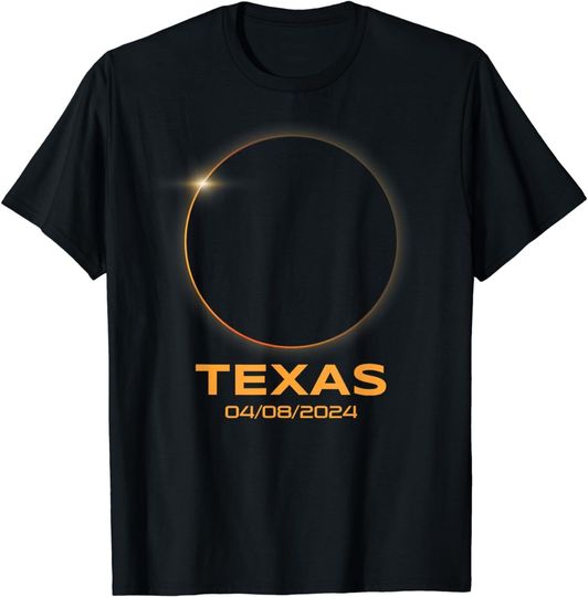 Discover Total Solar Eclipse 2024 Totality Texas T-Shirt