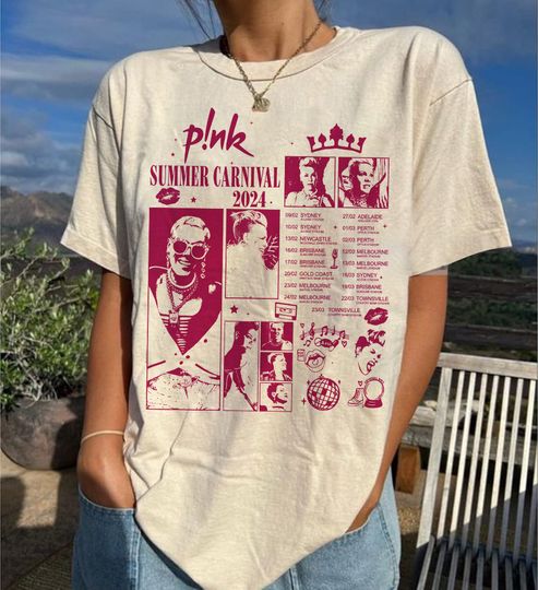 Discover P!nk Pink Trustfall Album Vintage Shirt, Pink Summer Music Tour 2024 Shirt